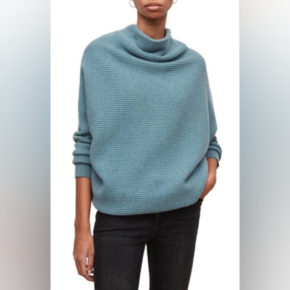 All Saints Ridley Funnel Neck Wool Sweater
